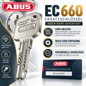 Ersatzschlüssel passend für ABUS EC660 nach Code